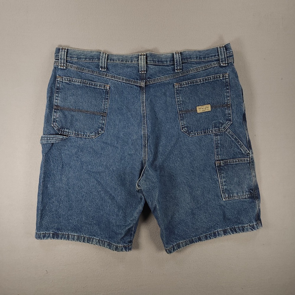 Wrangler Men's Size 42 Carpenter Jean Shorts Denim Hammer Loop Y2K EUC